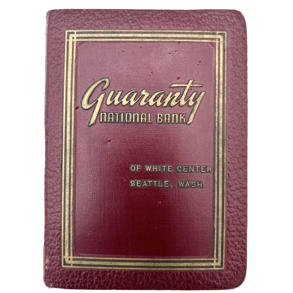 1923 LEATHER&METAL Guaranty National‎ BANK,U.S.A Seattle Washington No Keys